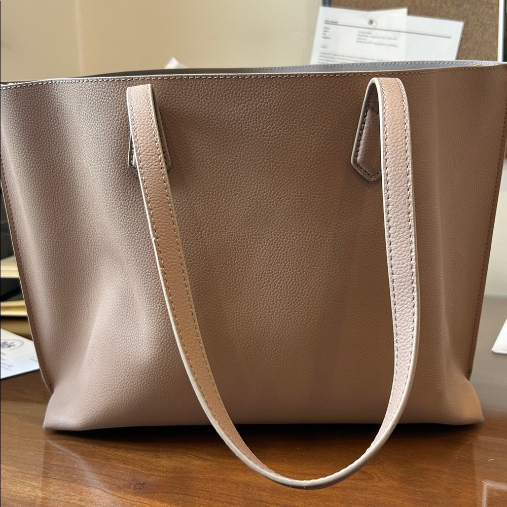 Women’s Taupe Tote Bag - Classic Everyday Handbag